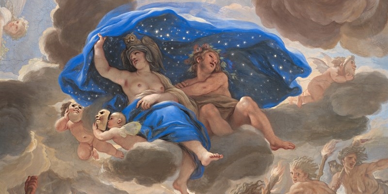 Sala Luca Giordano La notte affresco Galleria degli specchi Palazzo Medici Riccardi