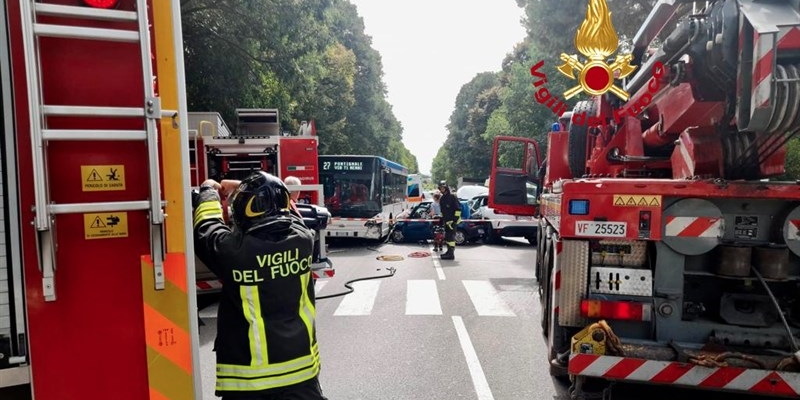 Le immagini dell'incidente