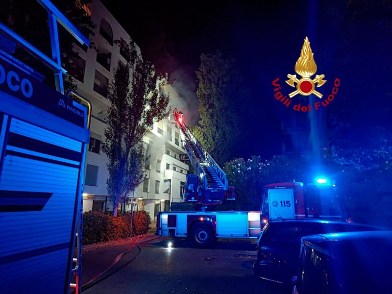 L'incendio di stanotte