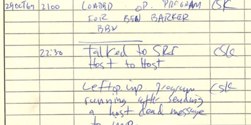 1969 - Il primo messaggio inviato con internet