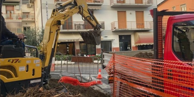 Lavori fontanelloa Pontassieve