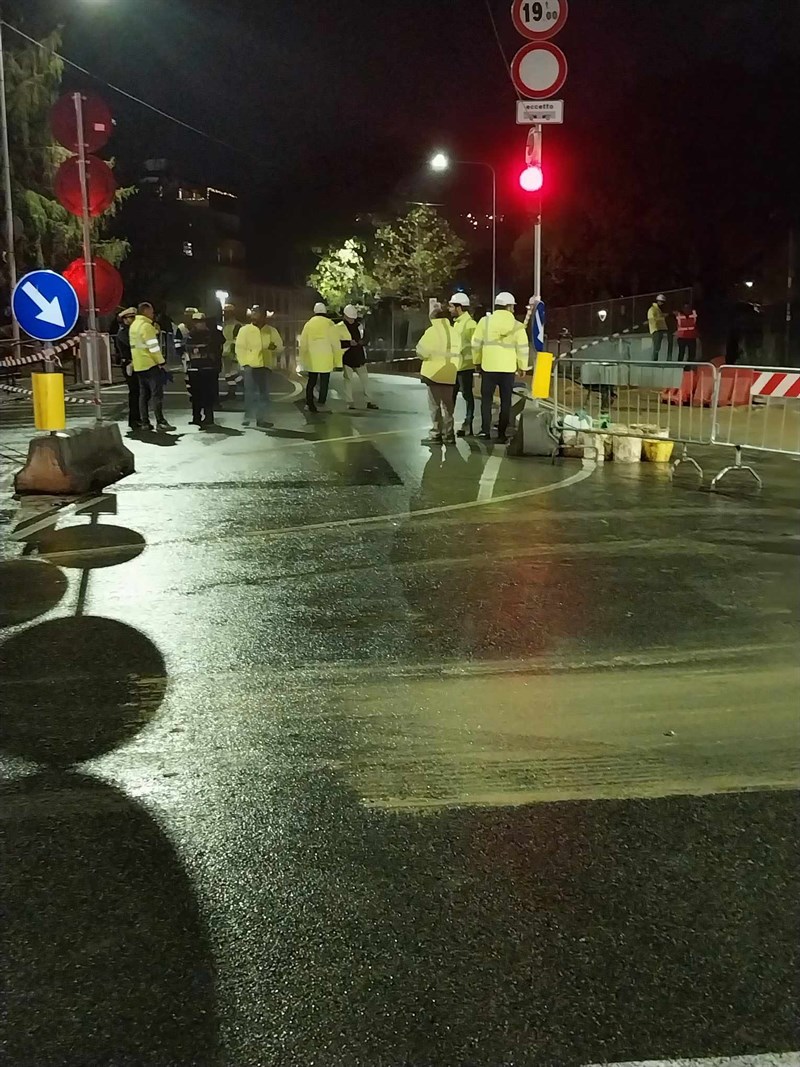 Ponte al Pino nel fango