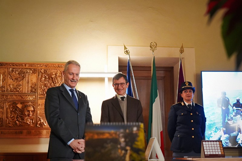 La presentazione del calendario