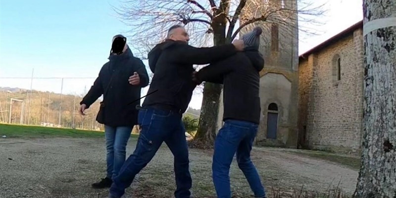 La foto dell'aggressione