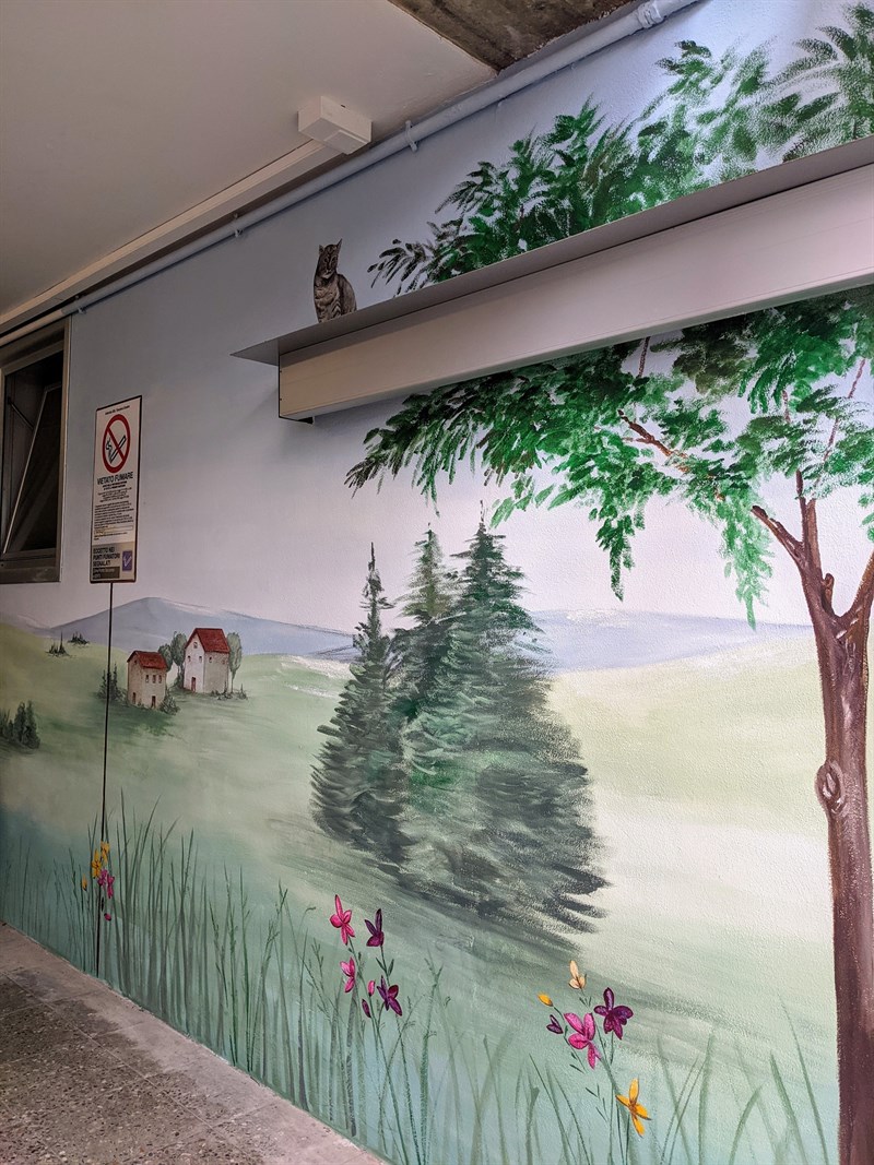 particolare del murales