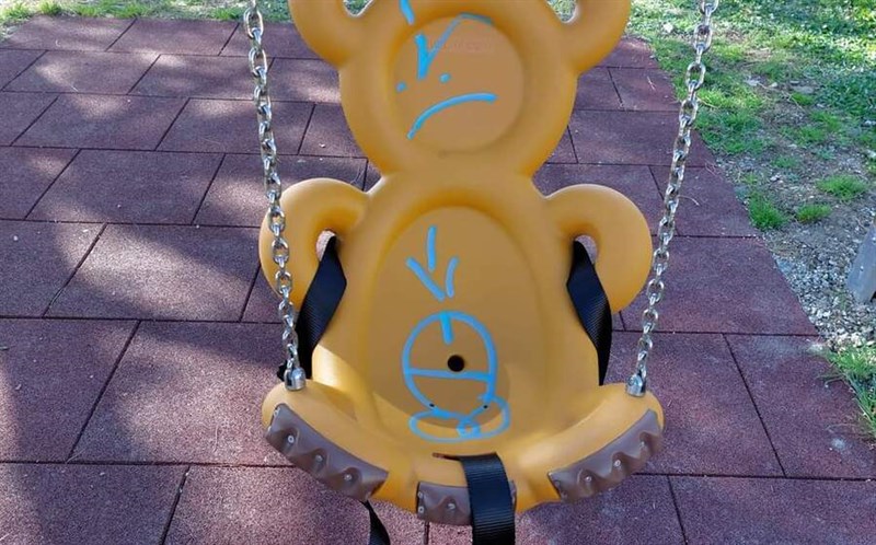 I giochi vandalizzate di scritte