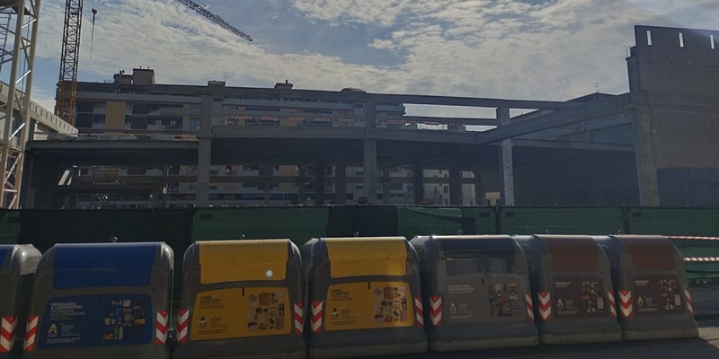 Il cantiere dove è avvenuto il crollo