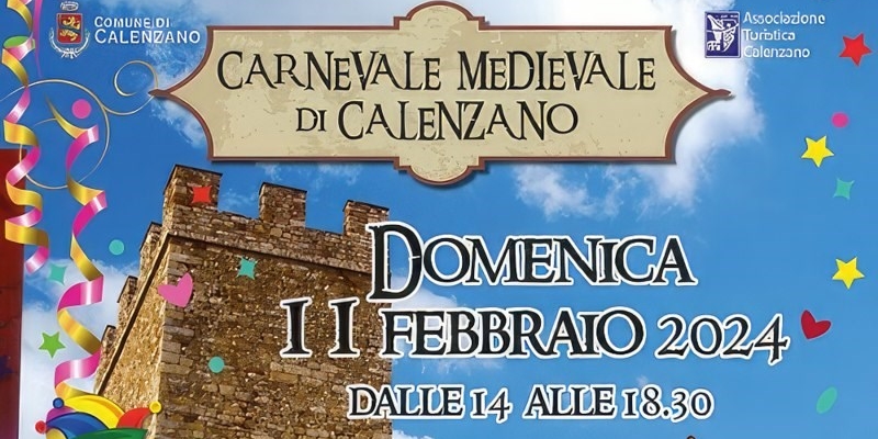 Un taglio della locandina del carnevale medievale