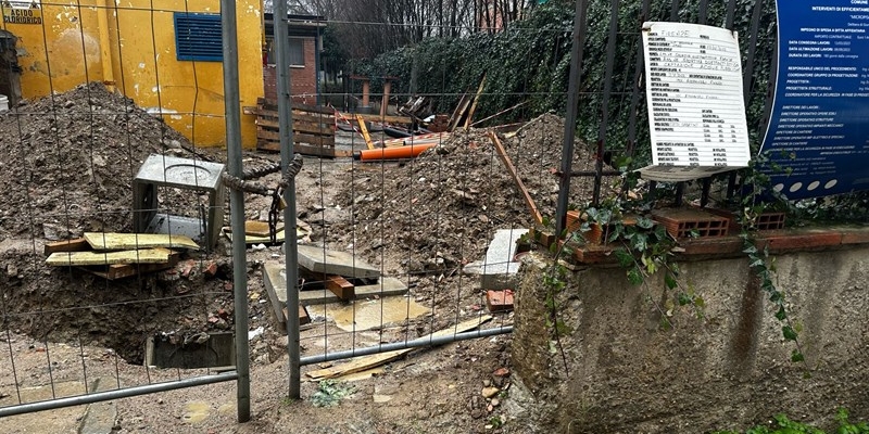 I lavori alla micropiscina