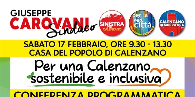 La locandina di Carovani candidato sindaco