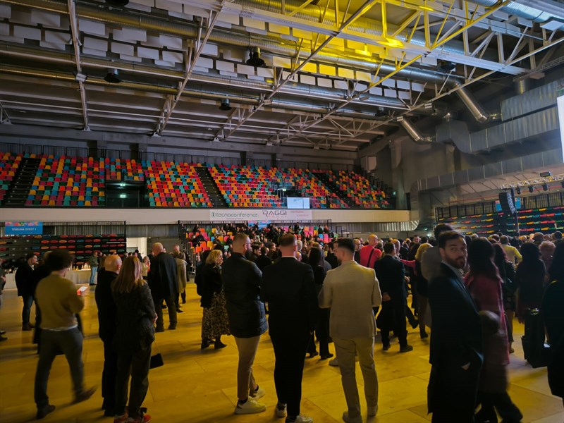 L'interno del Pala Wanny