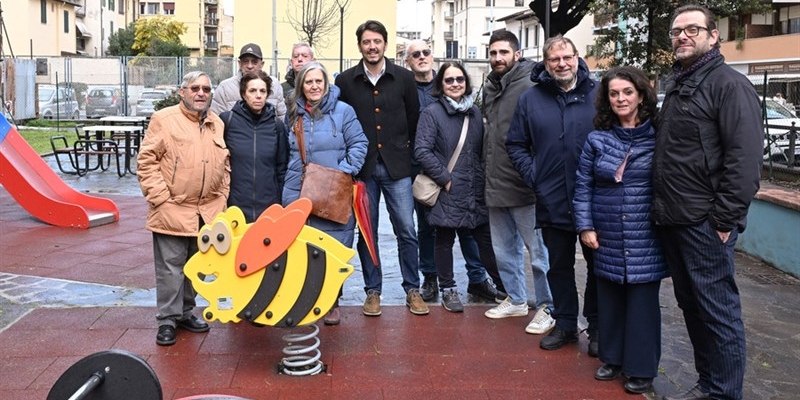 L'inaugurazione del giardino