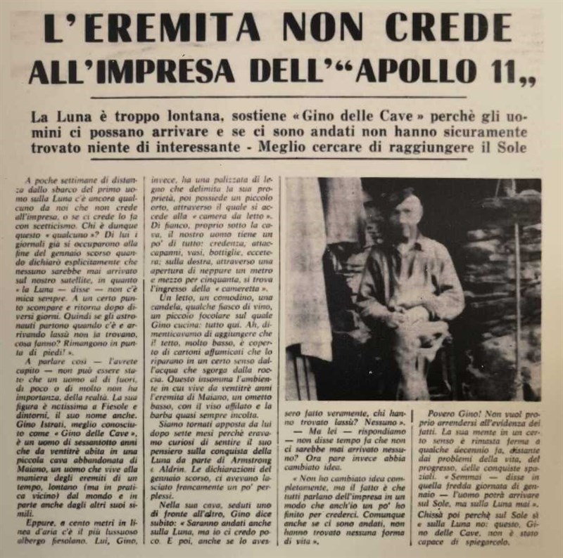 Gino delle Cave e la Luna