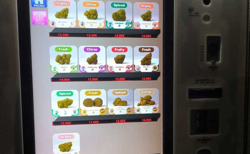 il distributore in vetrina