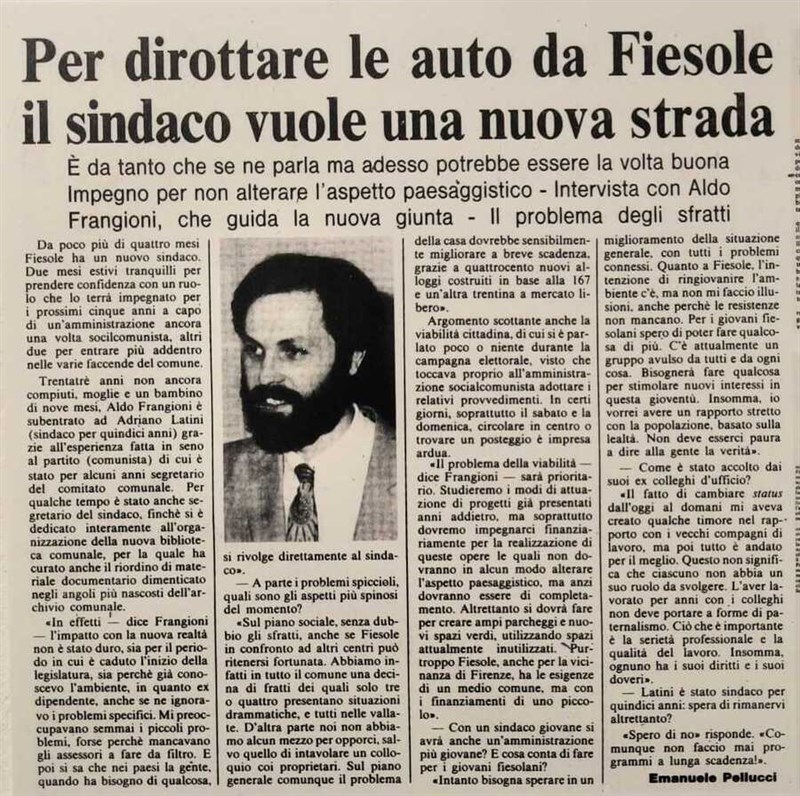 Frangioni e la circonvallazione