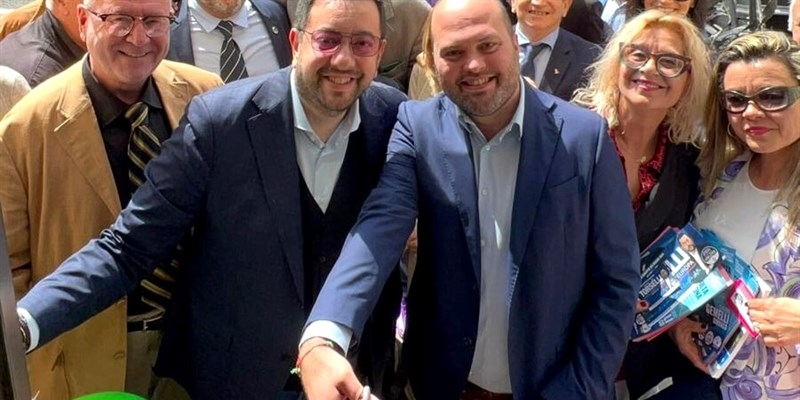 Claudio Gemelli col candidato alle Europee e consigliere regionale Francesco Torselli