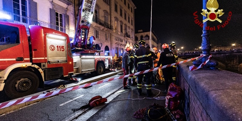 L'intervento dei Vigili del Fuoco