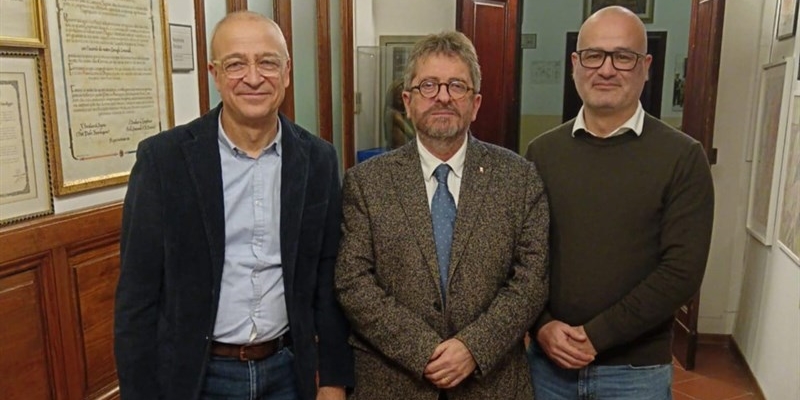 Da sinistra Roberto Scodellini, Giampiero Fossi e Federico La Placa