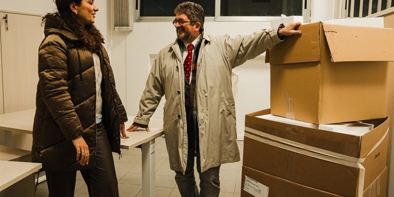 Il sindaco Fossi e l'assessore Chiavetta