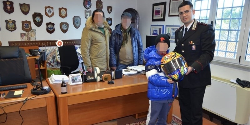 Fra la refurtiva rubata anche un casco di Valentino Rossi