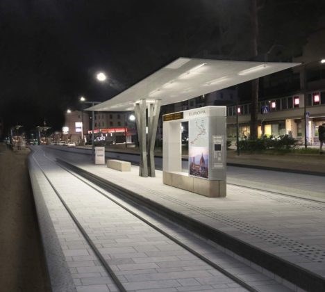 rendering viale Europa di notte