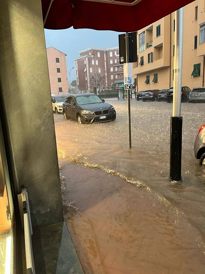 Il nubifragio a Orbetello