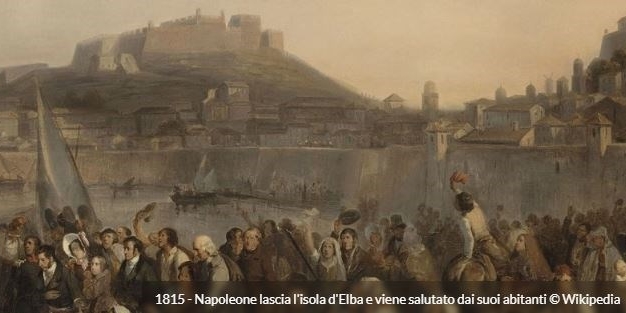 1815 - Napoleone fugge dall'isola d'Elba (210 anni fa)