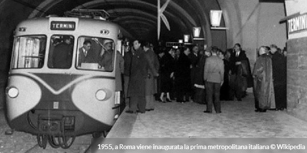 1955 - Inaugurata la prima metropolitana italiana (70 anni fa)
