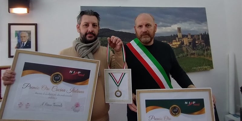 Il pizzaiolo premiato in comune