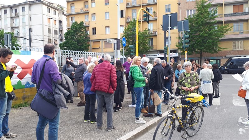 Il flash mob di ieri sera