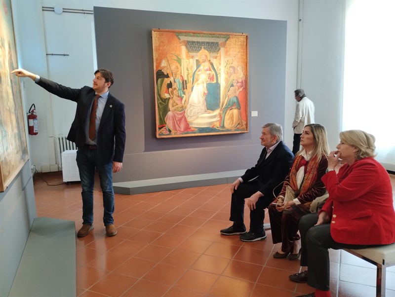 Gli ospiti e il sindaco Ciappi