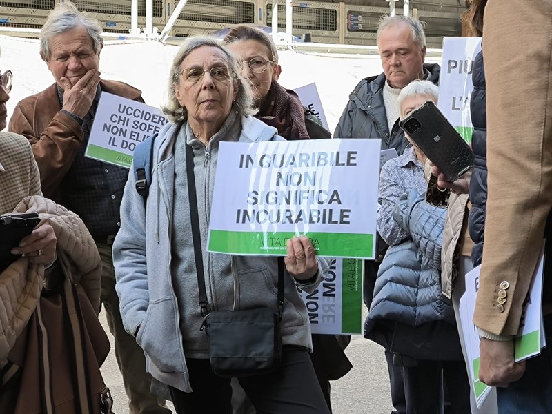 Un momento del presidio