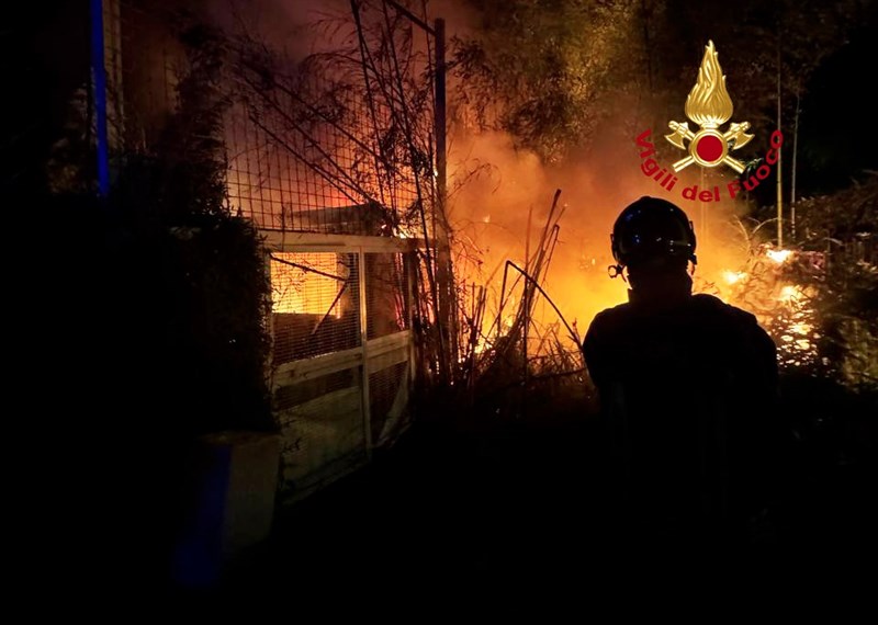 Il luogo dell'incendio