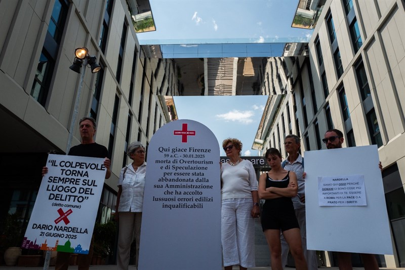 Un momento del flash mob