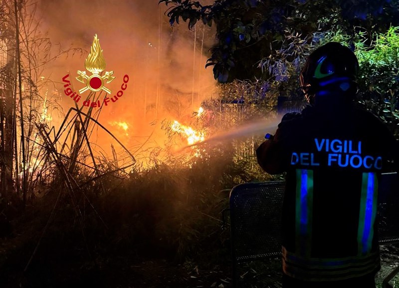 Il luogo dell'incendio