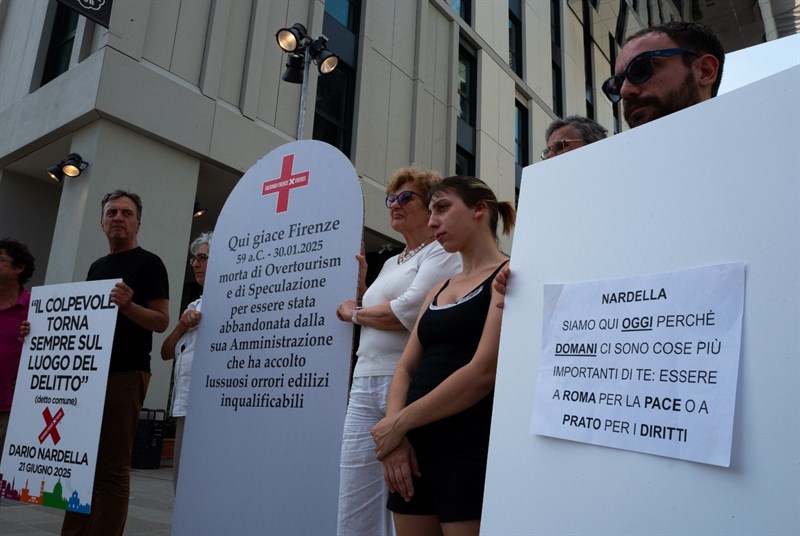 Un momento del flash mob