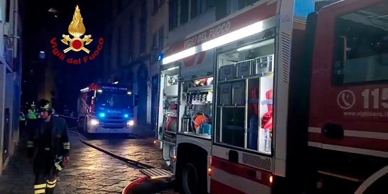 Vigili del fuoco in azione