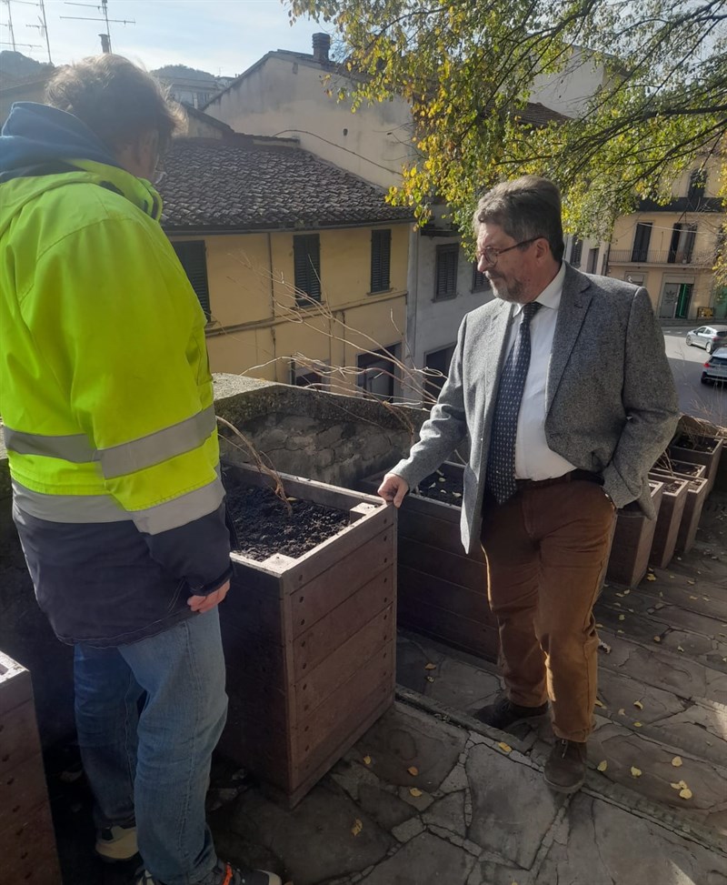 Il sopralluogo del sindaco Fossi