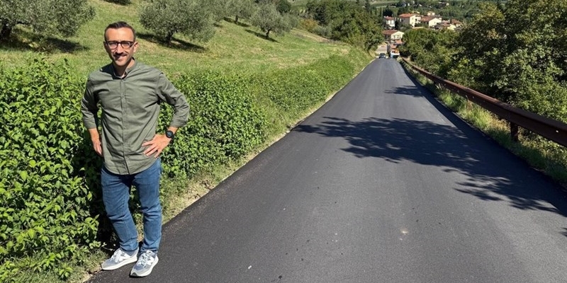 L'assessore davanti a uno degli interventi