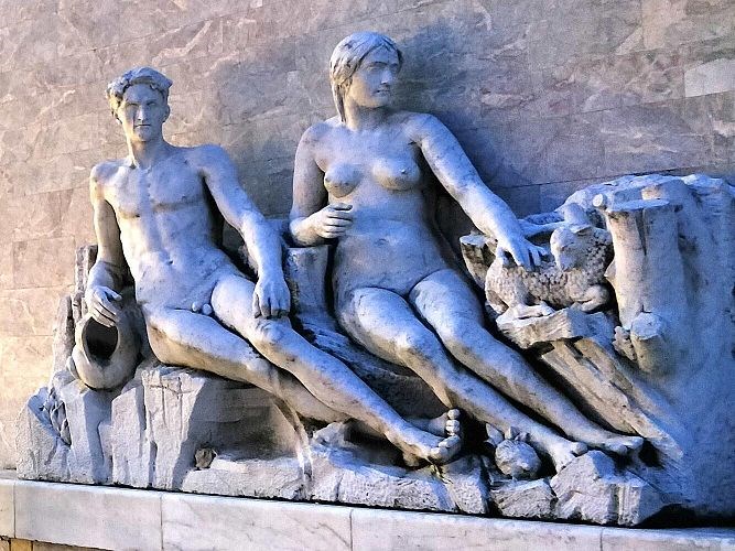 il gruppo scultoreo nel suo splendore