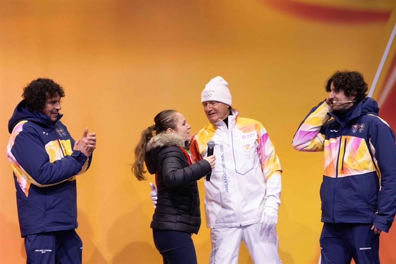 L'arrivo della torcia olimpica a Firenze