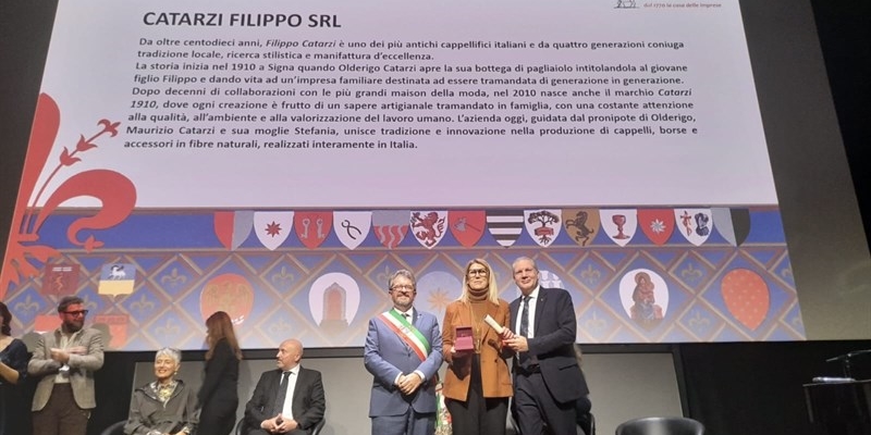 Un momento della premiazione