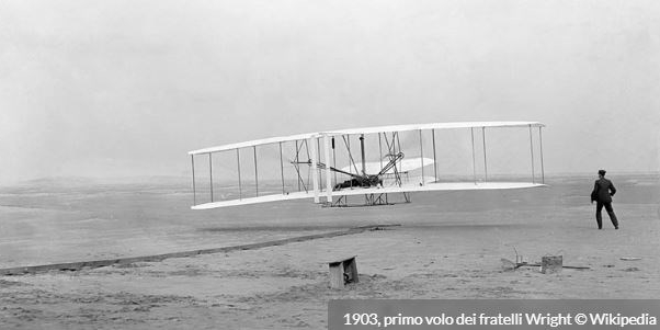 1903 - Primo volo dei fratelli Wright (122 anni fa)