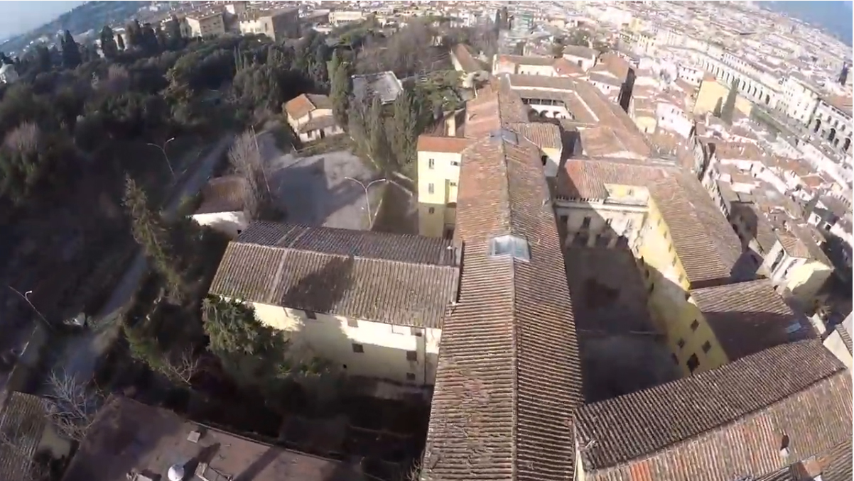 Il complesso dei Conventi e del Monastero a Costa San Giorgio, già caserma Vittorio Veneto, da est