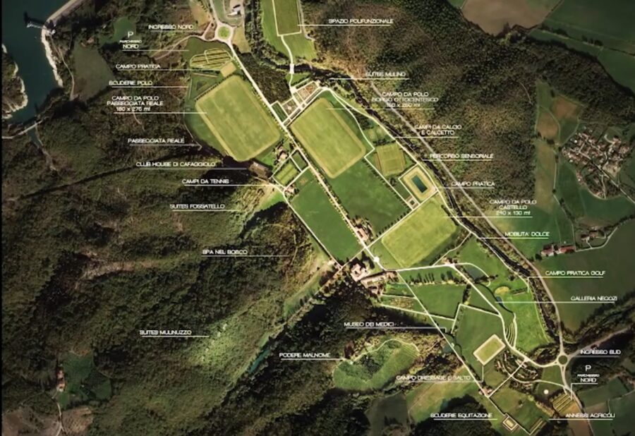 'Il sogno di Cafaggiolo', disegni di progetto,