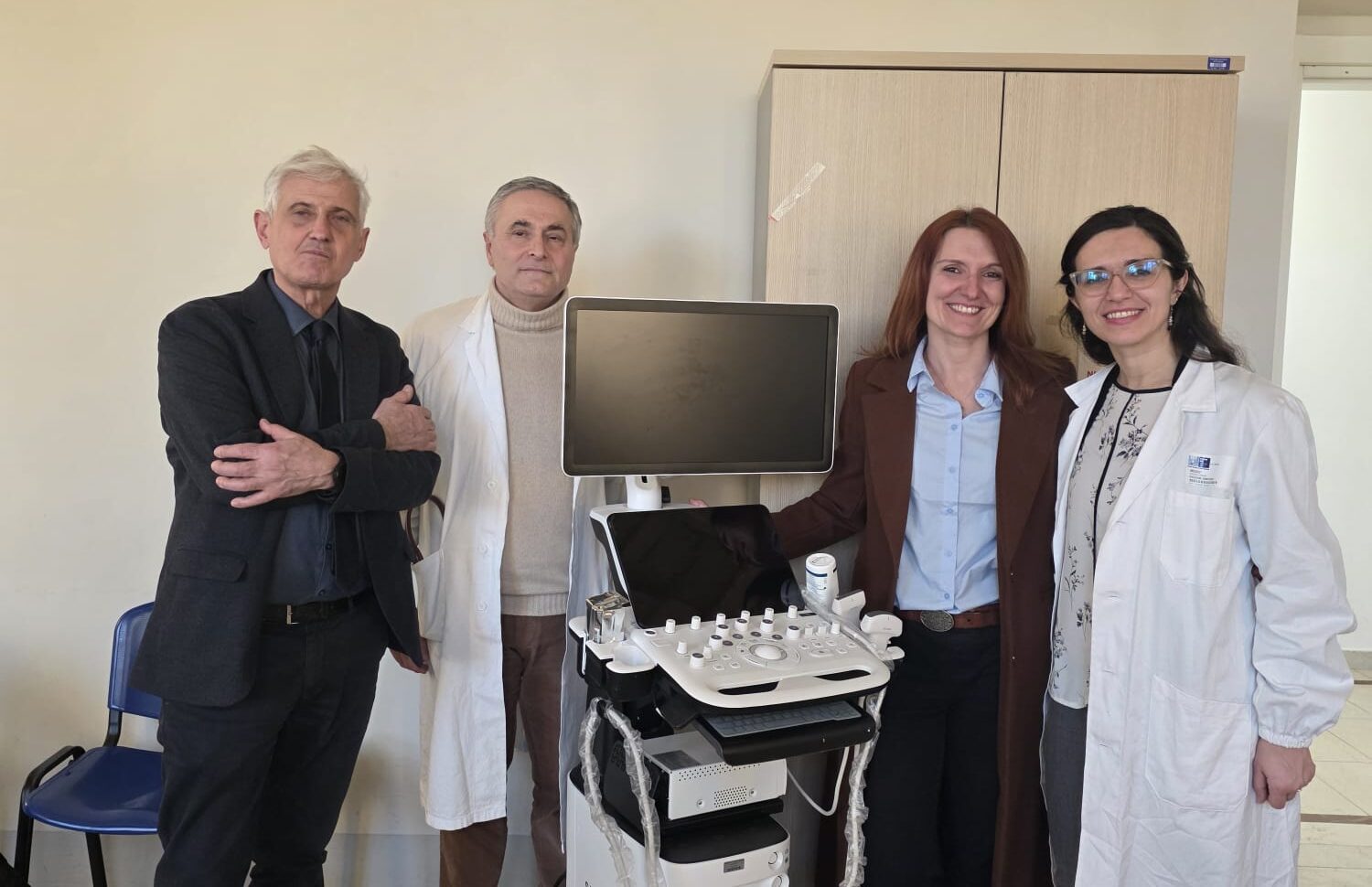 Da sinistra i dott Scarcella e Tatini e le dottsse Capanni e Sinisgalli