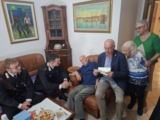 101 anni dell’appuntato in congedo franco basili