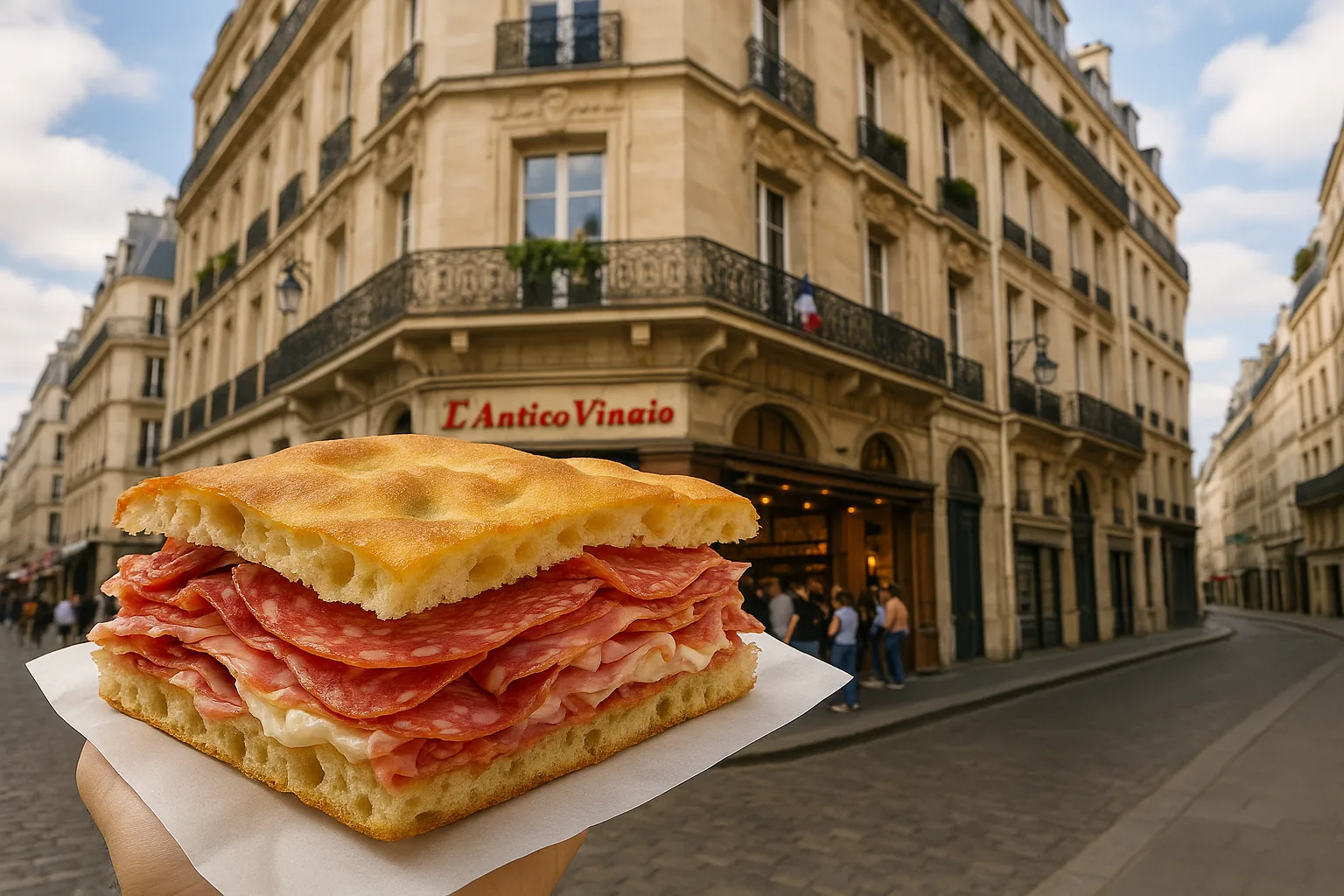 L'Antico Vinaio conquista Parigi: un intero palazzo dedicato alla schiacciata fiorentina