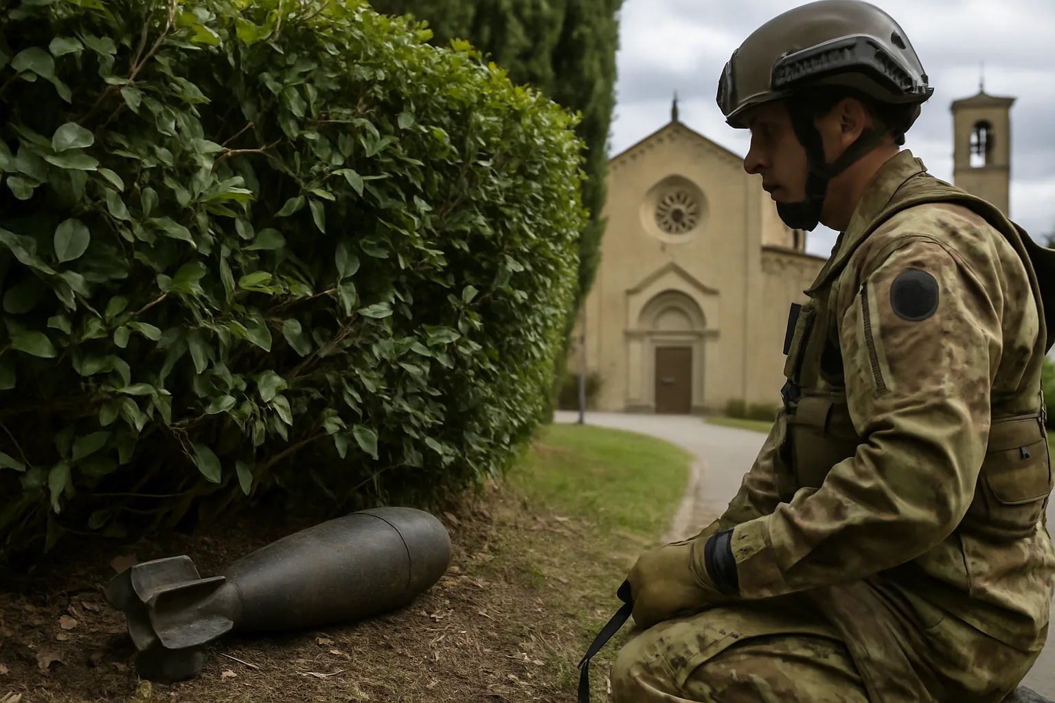 Ordigno bellico trovato ad Arezzo, artificieri rimuovono mortaio da 81 millimetri